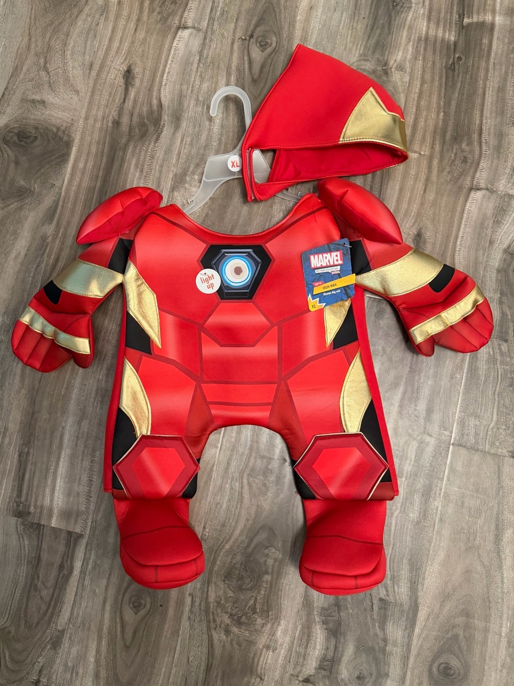 Marvel Red and Gold Iron Man Dog Costume